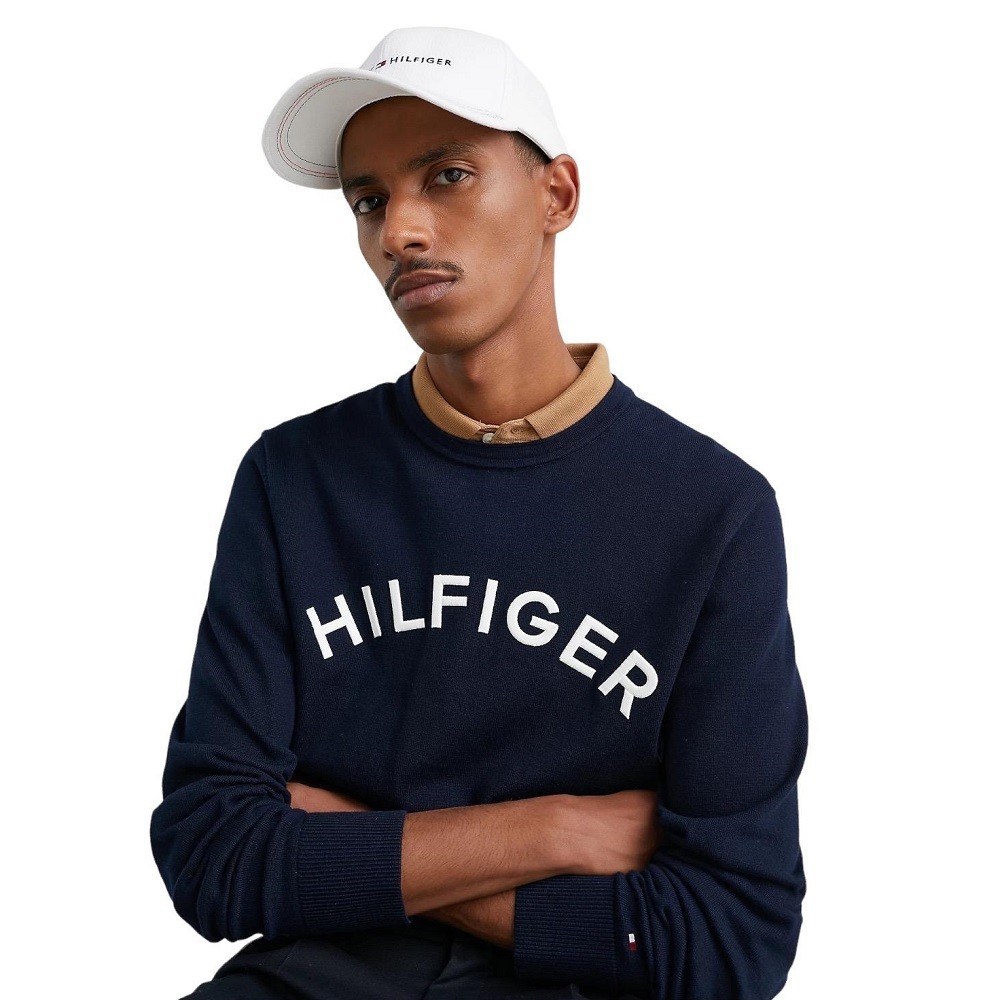 TOMMY HILFIGER</br>Ανδρικό Πουλόβερ Μπλε Crewneck Cotton MW0MW31025-DW5 Tommy Hilfiger TOMMY HILFIGER</br>Ανδρικό Πουλόβερ Μπλε Crewneck Cotton MW0MW31025-DW5 Tommy Hilfiger