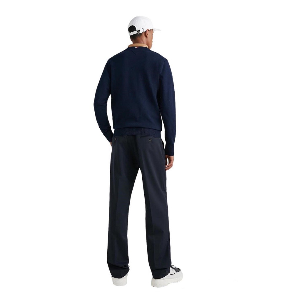 TOMMY HILFIGER</br>Ανδρικό Πουλόβερ Μπλε Crewneck Cotton MW0MW31025-DW5 Tommy Hilfiger TOMMY HILFIGER</br>Ανδρικό Πουλόβερ Μπλε Crewneck Cotton MW0MW31025-DW5 Tommy Hilfiger