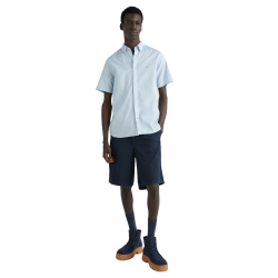 Ανδρικό Πουκάμισο Σιέλ Poplin Regular MW0MW31382-C1S Tommy Hilfiger