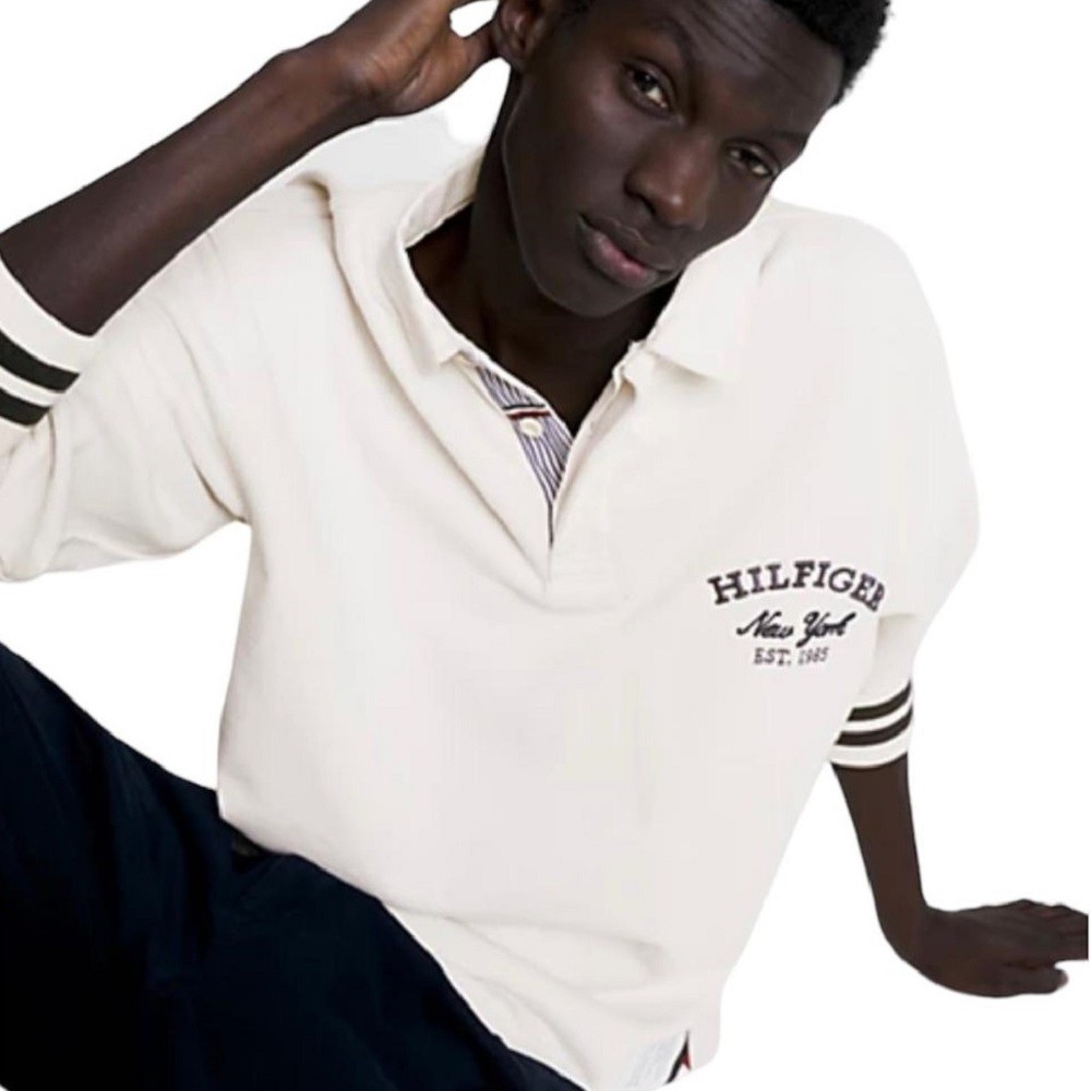 TOMMY HILFIGER</br>Ανδρικό Polo Εκρού MW0MW32012-ACO Tommy Hilfiger TOMMY HILFIGER</br>Ανδρικό Polo Εκρού MW0MW32012-ACO Tommy Hilfiger