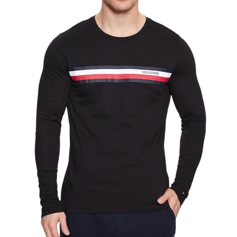 TOMMY HILFIGER</br>Ανδρικό T-shirt Μαύρο MW0MW32366-BDS Tommy Hilfiger TOMMY HILFIGER</br>Ανδρικό T-shirt Μαύρο MW0MW32366-BDS Tommy Hilfiger