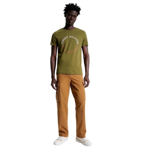 Ανδρικό T-shirt Χακί MW0MW32602-MS2 Tommy Hilfiger