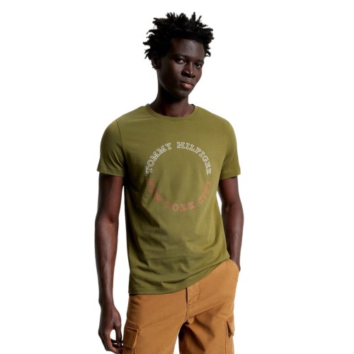 Ανδρικό T-shirt Χακί MW0MW32602-MS2 Tommy Hilfiger