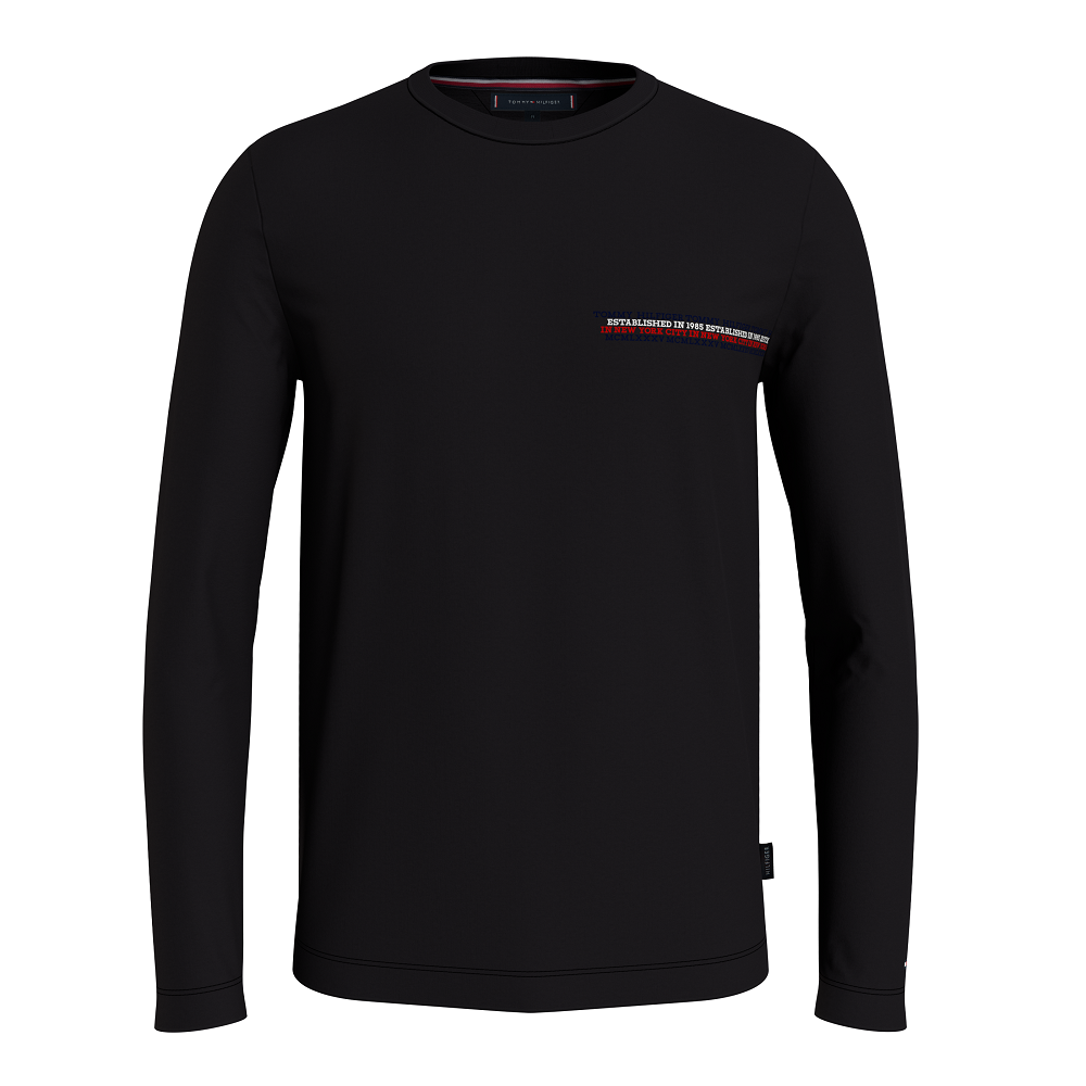 TOMMY HILFIGER</br>Ανδρικό T-shirt Μαύρο MW0MW32621-BDS Tommy Hilfiger TOMMY HILFIGER</br>Ανδρικό T-shirt Μαύρο MW0MW32621-BDS Tommy Hilfiger