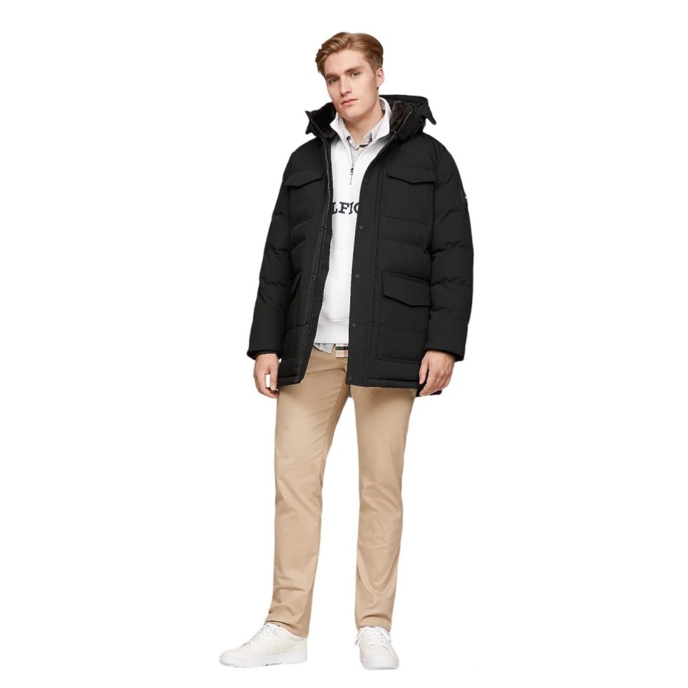 TOMMY HILFIGER</br>Ανδρικό Μπουφάν Παρκά Αδιάβροχο Μαύρο MW0MW32780-BDS Tommy Hilfiger TOMMY HILFIGER</br>Ανδρικό Μπουφάν Παρκά Αδιάβροχο Μαύρο MW0MW32780-BDS Tommy Hilfiger