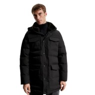 Ανδρικό Μπουφάν Παρκά Αδιάβροχο Μαύρο MW0MW32780-BDS Tommy Hilfiger