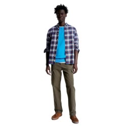 Ανδρικό Πουκάμισο Μπλε Multi Καρό Regular MW0MW32890-0MT Tommy Hilfiger