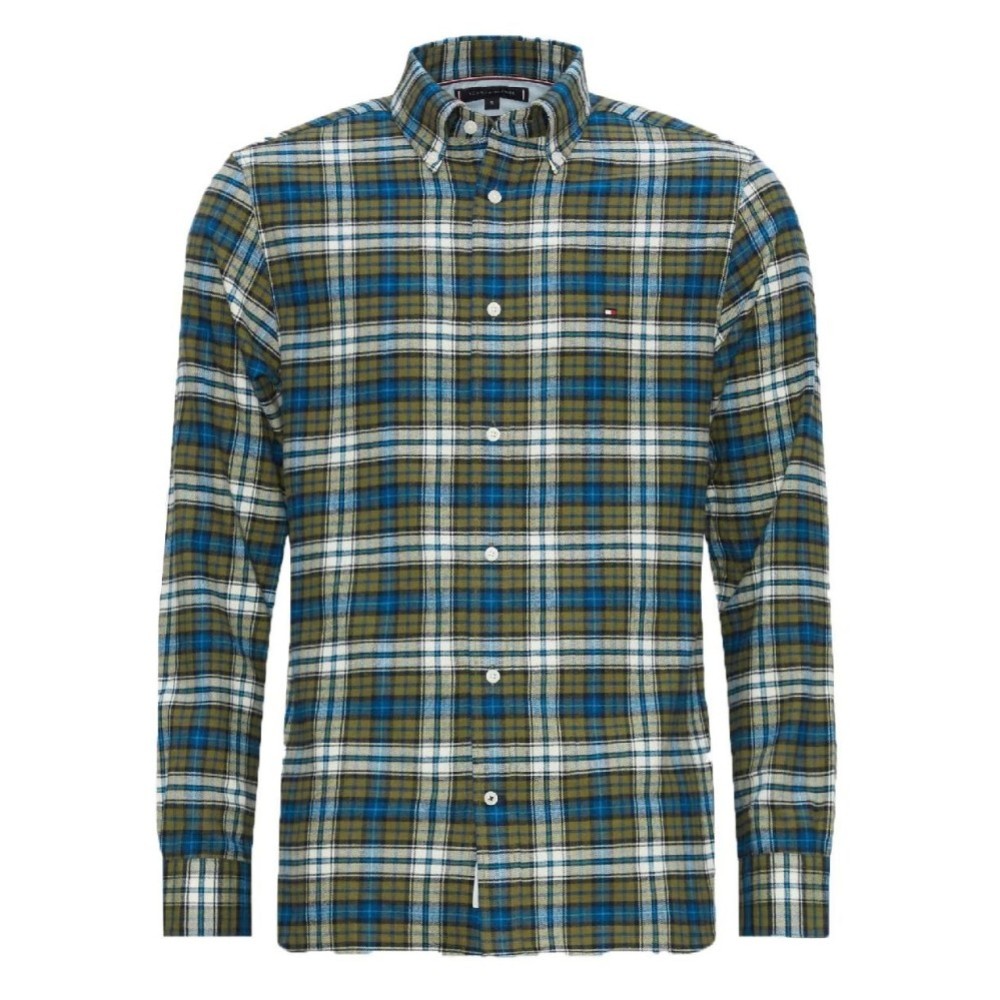 TOMMY HILFIGER</br>Ανδρικό Πουκάμισο Χακί Multi Καρό Regular MW0MW32890-0N1 Tommy Hilfiger TOMMY HILFIGER</br>Ανδρικό Πουκάμισο Χακί Multi Καρό Regular MW0MW32890-0N1 Tommy Hilfiger