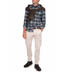 Ανδρικό Πουκάμισο Χακί Multi Καρό Regular MW0MW32890-0N1 Tommy Hilfiger