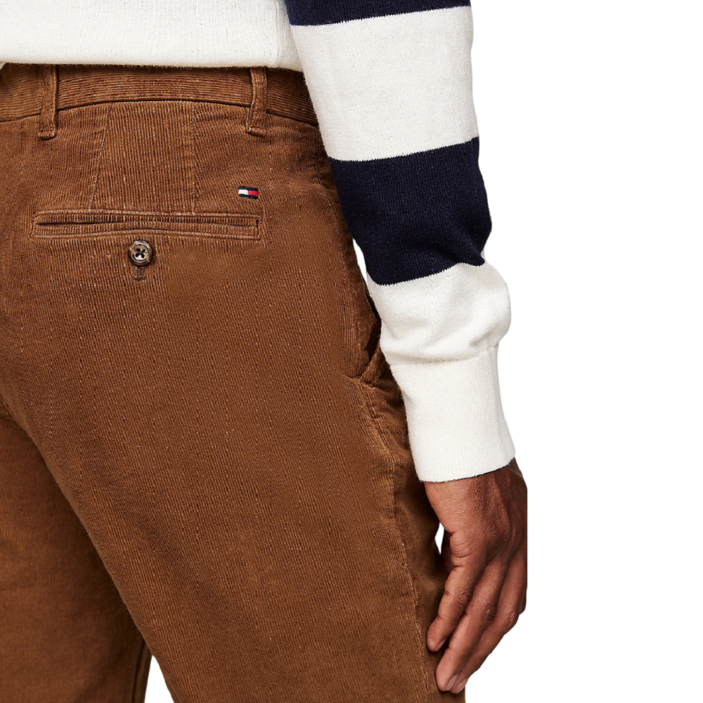 TOMMY HILFIGER</br>Ανδρικό Παντελόνι Κοτλέ Κάμελ Denton Chino Corduroy Straight MW0MW32932-GWP Tommy Hilfiger