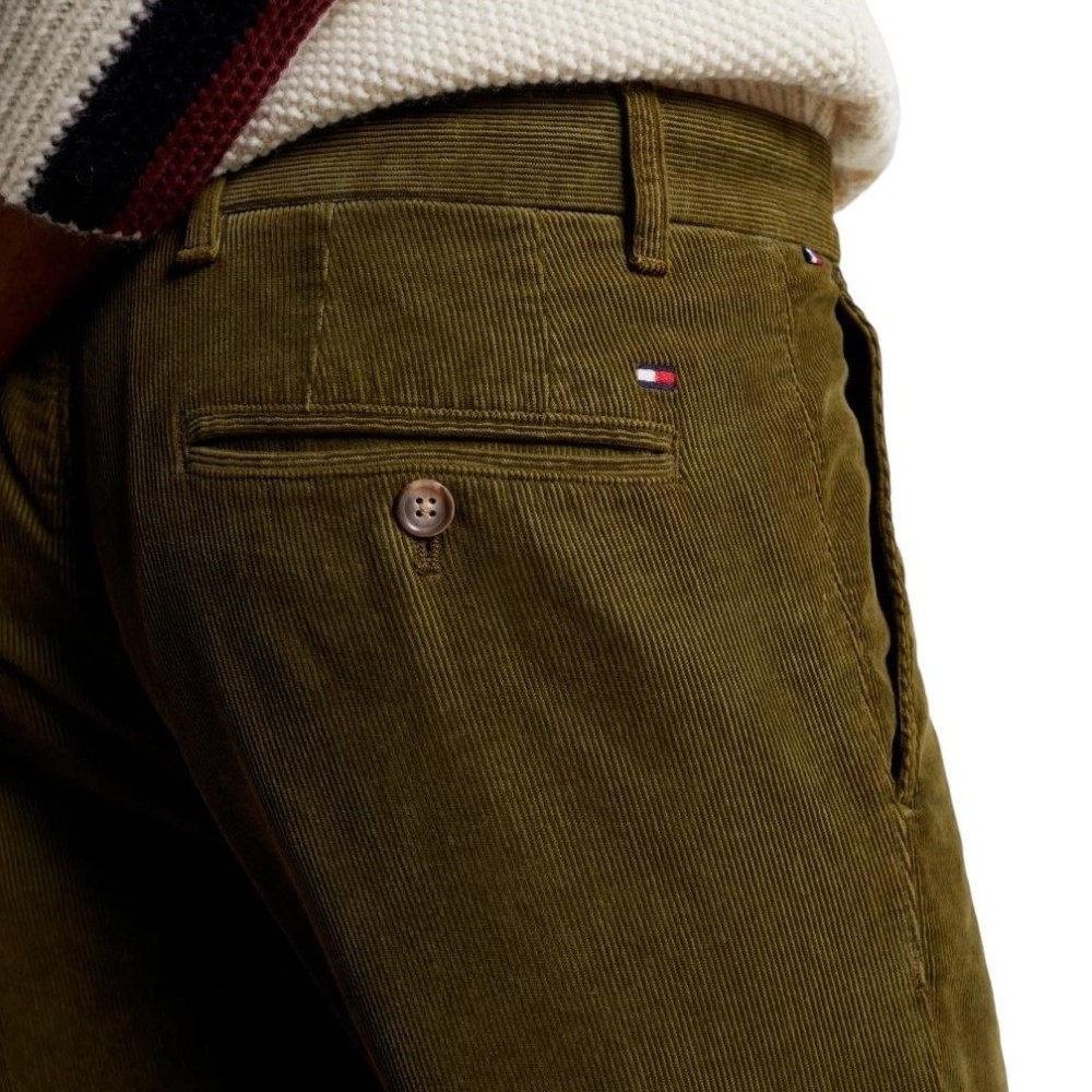 TOMMY HILFIGER</br>Ανδρικό Παντελόνι Κοτλέ Χακί Denton Chino Corduroy Straight MW0MW32932-MS2 Tommy Hilfiger TOMMY HILFIGER</br>Ανδρικό Παντελόνι Κοτλέ Χακί Denton Chino Corduroy Straight MW0MW32932-MS2 Tommy Hilfiger