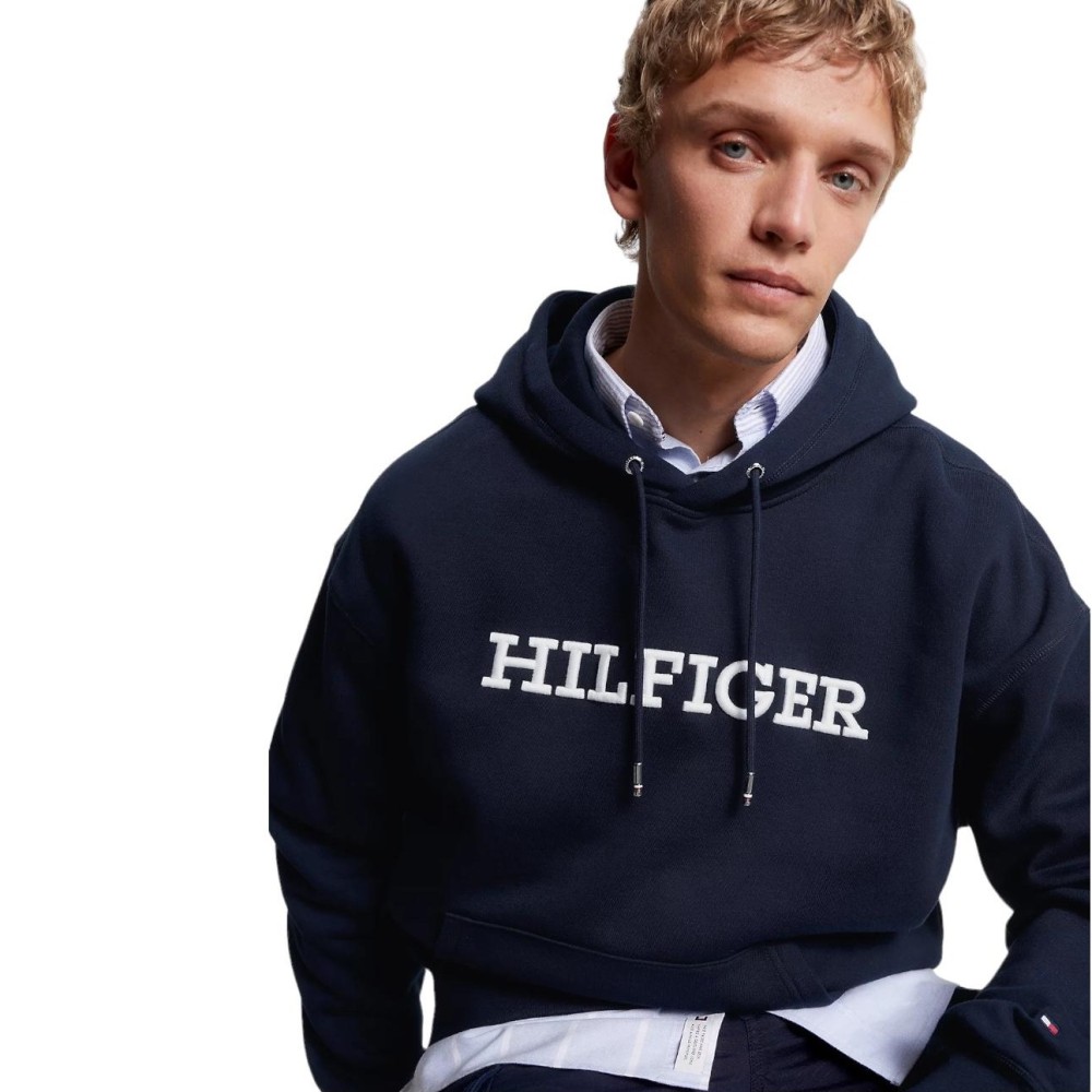 TOMMY HILFIGER</br>Ανδρικό Φούτερ Hoodie Μπλε MW0MW33062-DW5 Tommy Hilfiger TOMMY HILFIGER</br>Ανδρικό Φούτερ Hoodie Μπλε MW0MW33062-DW5 Tommy Hilfiger