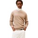 TOMMY HILFIGER</br>Tommy Hilfiger Classic Organic Cotton Cable Crewneck Sweater Relaxed Fit MW0MW33132-AFE Ανδρικό Πουλόβερ Με Cable Πλέξη Μπεζ