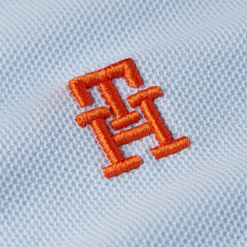 Ανδρικό Polo T-shirt Σιέλ Regular MW0MW33167-C3Q Tommy Hilfiger Ανδρικό Polo T-shirt Σιέλ Regular MW0MW33167-C3Q Tommy Hilfiger