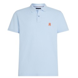 Ανδρικό Polo T-shirt Σιέλ Regular MW0MW33167-C3Q Tommy Hilfiger