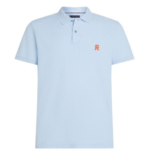 Ανδρικό Polo T-shirt Σιέλ Regular MW0MW33167-C3Q Tommy Hilfiger Ανδρικό Polo T-shirt Σιέλ Regular MW0MW33167-C3Q Tommy Hilfiger