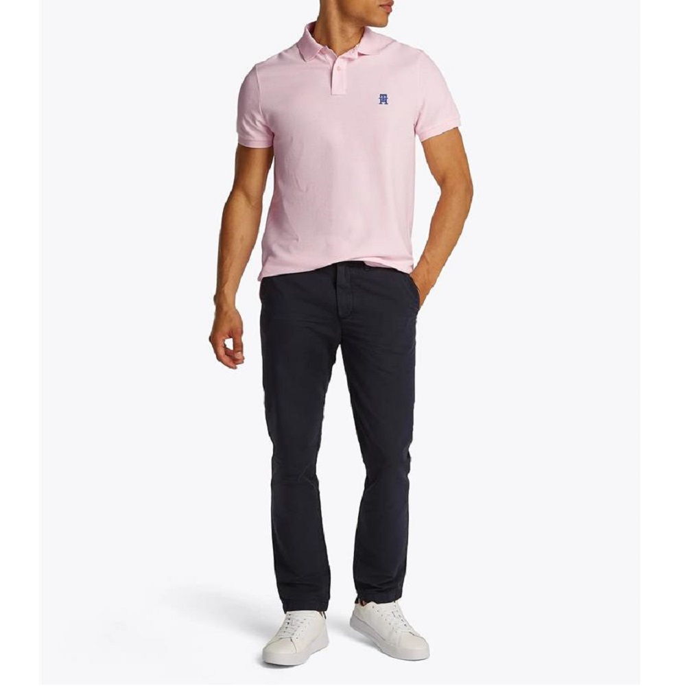 TOMMY HILFIGER</br>Ανδρικό Polo T-shirt Ροζ Regular MW0MW33167-T0G Tommy Hilfiger TOMMY HILFIGER</br>Ανδρικό Polo T-shirt Ροζ Regular MW0MW33167-T0G Tommy Hilfiger
