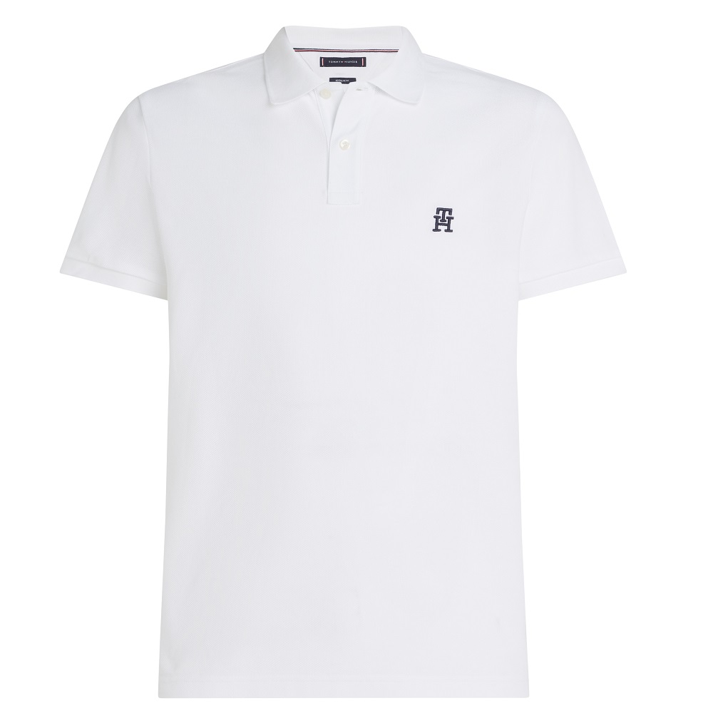 TOMMY HILFIGER</br>Ανδρικό Polo T-shirt Λευκό Regular MW0MW33167-YBR Tommy Hilfiger TOMMY HILFIGER</br>Ανδρικό Polo T-shirt Λευκό Regular MW0MW33167-YBR Tommy Hilfiger