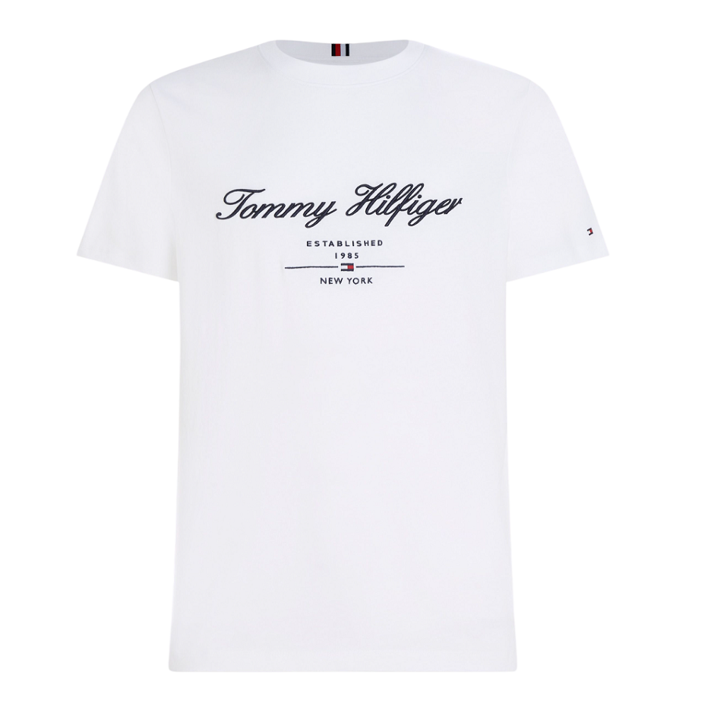 TOMMY HILFIGER</br>Ανδρικό T-shirt Λευκό Regular MW0MW33691-YBR Tommy Hilfiger TOMMY HILFIGER</br>Ανδρικό T-shirt Λευκό Regular MW0MW33691-YBR Tommy Hilfiger