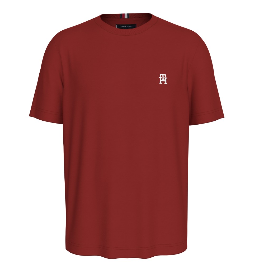 TOMMY HILFIGER</br>Ανδρικό T-shirt Μπορντώ Regular MW0MW33987-XNN Tommy Hilfiger TOMMY HILFIGER</br>Ανδρικό T-shirt Μπορντώ Regular MW0MW33987-XNN Tommy Hilfiger
