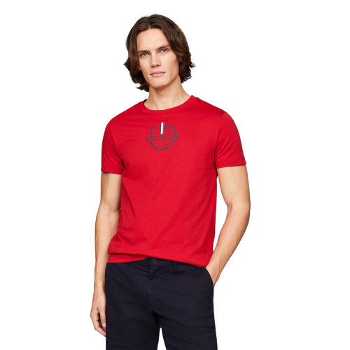 Ανδρικό T-shirt Κόκκινο MW0MW34388-XLG Tommy Hilfiger