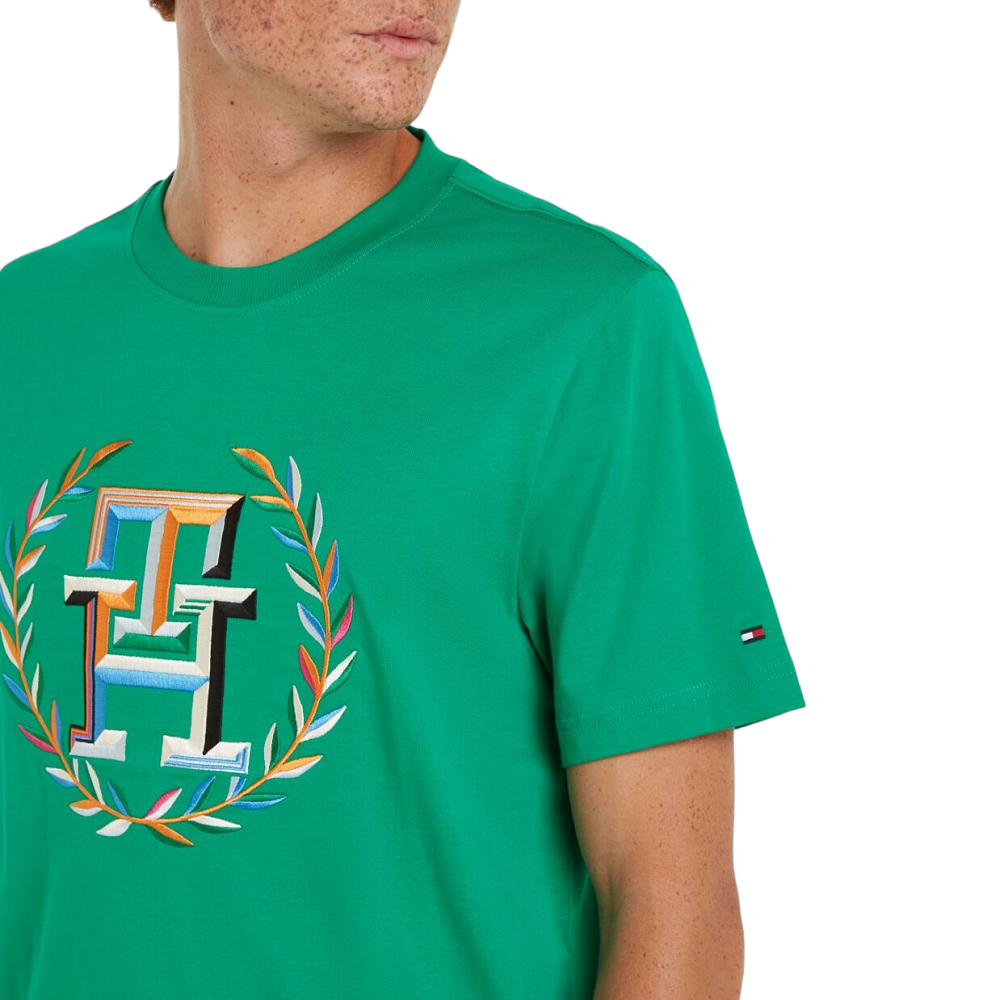 TOMMY HILFIGER</br>Ανδρικό T-shirt Πράσινο MW0MW34393-L4B Tommy Hilfiger 