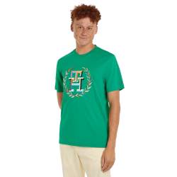 Ανδρικό T-shirt Πράσινο MW0MW34393-L4B Tommy Hilfiger 