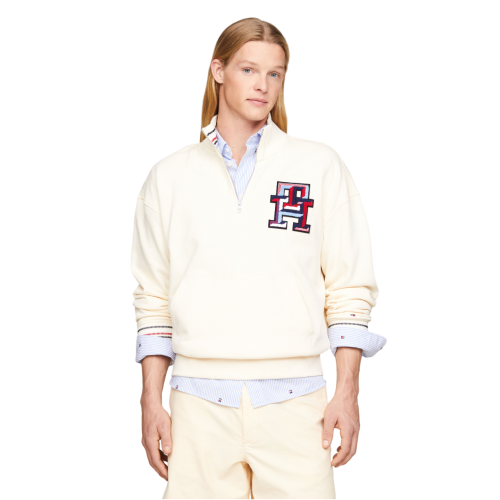 Ανδρικό Φούτερ Εκρού MW0MW34412-AEF Tommy Hilfiger