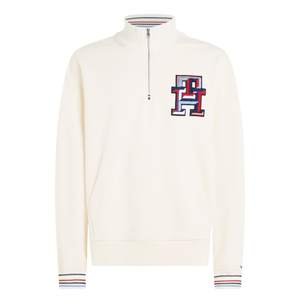 TOMMY HILFIGER</br>Ανδρικό Φούτερ Εκρού MW0MW34412-AEF Tommy Hilfiger TOMMY HILFIGER</br>Ανδρικό Φούτερ Εκρού MW0MW34412-AEF Tommy Hilfiger