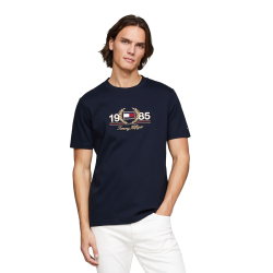 Ανδρικό T-shirt Μπλε MW0MW34421-DW5 Tommy Hilfiger