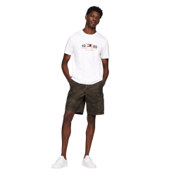 Ανδρικό T-shirt Λευκό MW0MW34421-YBR Tommy Hilfiger