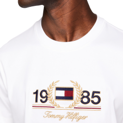 Ανδρικό T-shirt Λευκό MW0MW34421-YBR Tommy Hilfiger
