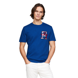 Ανδρικό T-shirt Γαλάζιο MW0MW34423-C5J Tommy Hilfiger