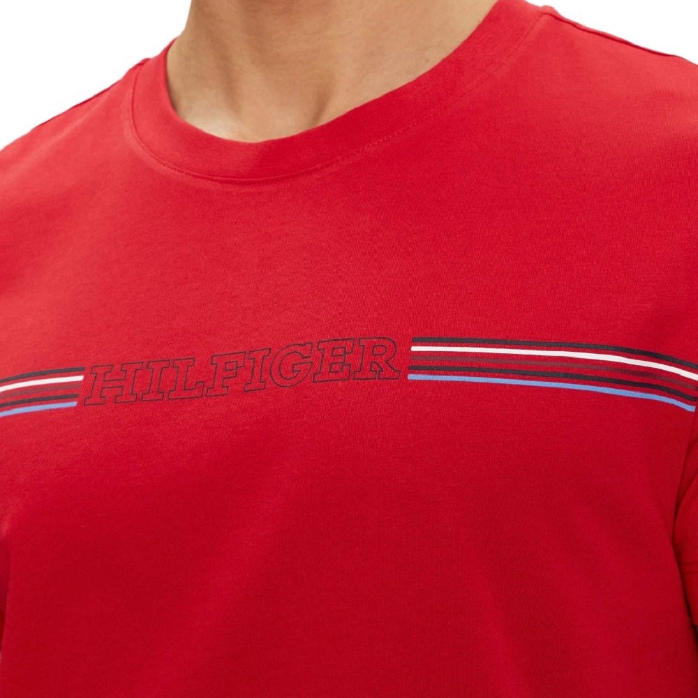 TOMMY HILFIGER</br>Ανδρικό T-shirt Κόκκινο MW0MW34428-XLG Tommy Hilfiger