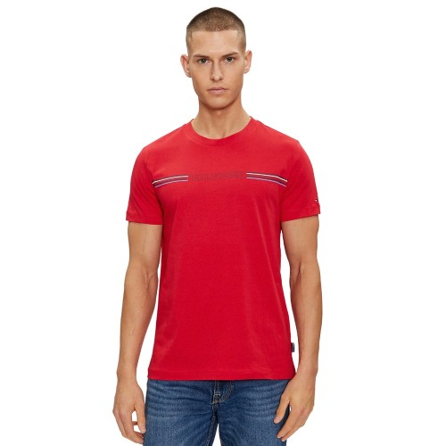 Ανδρικό T-shirt Κόκκινο MW0MW34428-XLG Tommy Hilfiger