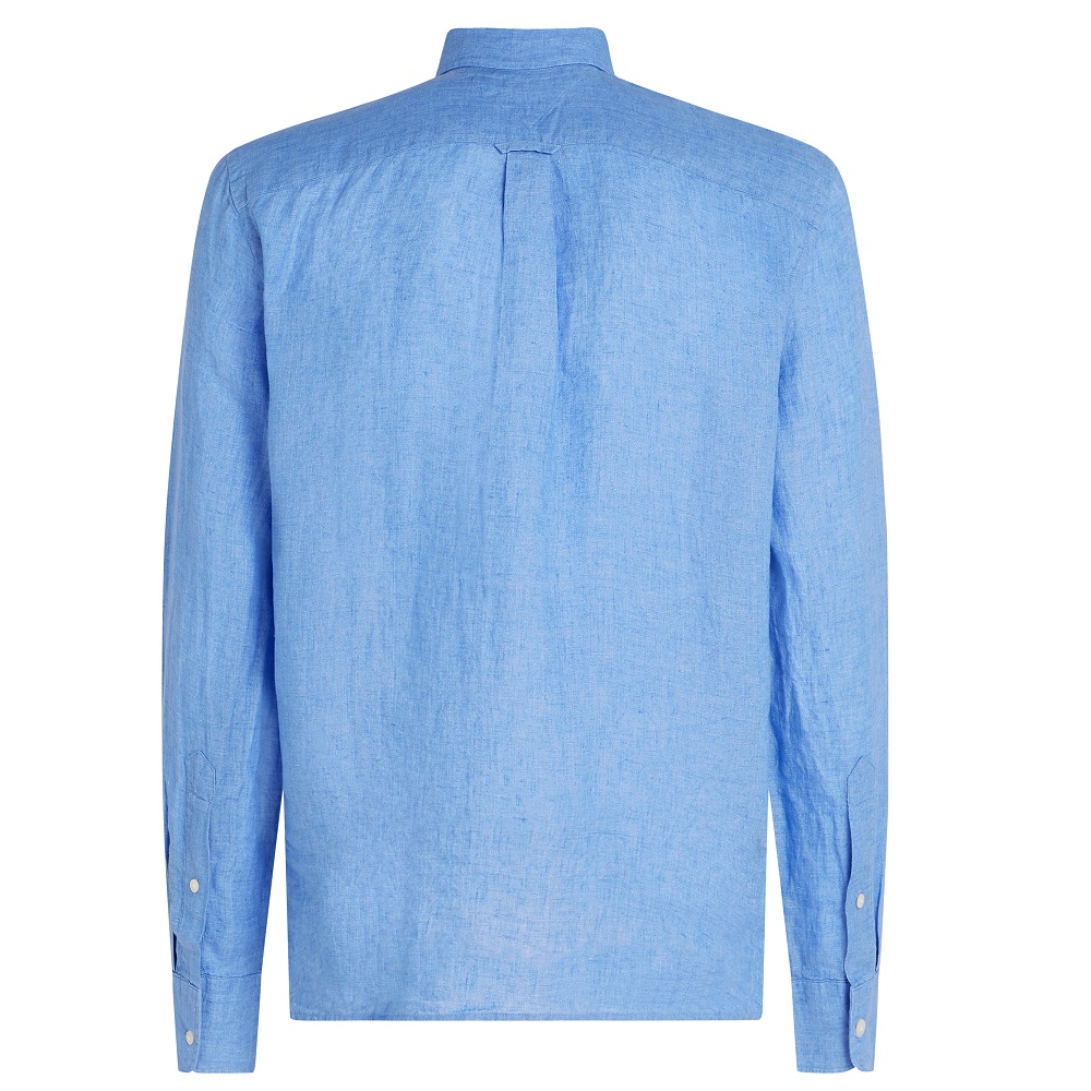 TOMMY HILFIGER</br>Ανδρικό Πουκάμισο Γαλάζιο Λινό Regular MW0MW34602-C30 Tommy Hilfiger TOMMY HILFIGER</br>Ανδρικό Πουκάμισο Γαλάζιο Λινό Regular MW0MW34602-C30 Tommy Hilfiger