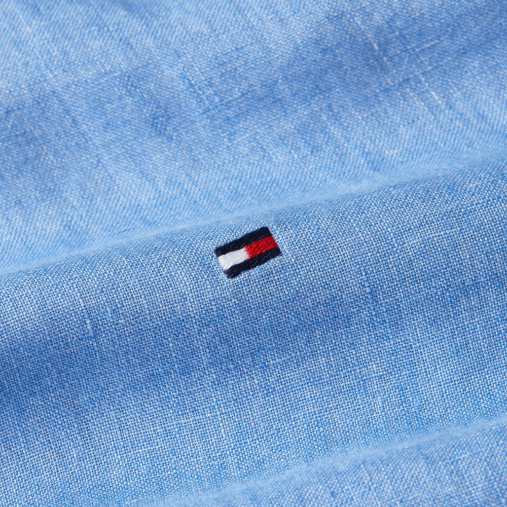 TOMMY HILFIGER</br>Ανδρικό Πουκάμισο Γαλάζιο Λινό Regular MW0MW34602-C30 Tommy Hilfiger TOMMY HILFIGER</br>Ανδρικό Πουκάμισο Γαλάζιο Λινό Regular MW0MW34602-C30 Tommy Hilfiger