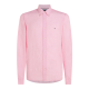 TOMMY HILFIGER</br>Ανδρικό Πουκάμισο Ροζ Λινό Regular MW0MW34602-TJS Tommy Hilfiger