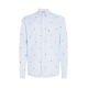 TOMMY HILFIGER</br>Ανδρικό Πουκάμισο Γαλάζιο Ριγέ Regular MW0MW34608-0A5 Tommy Hilfiger