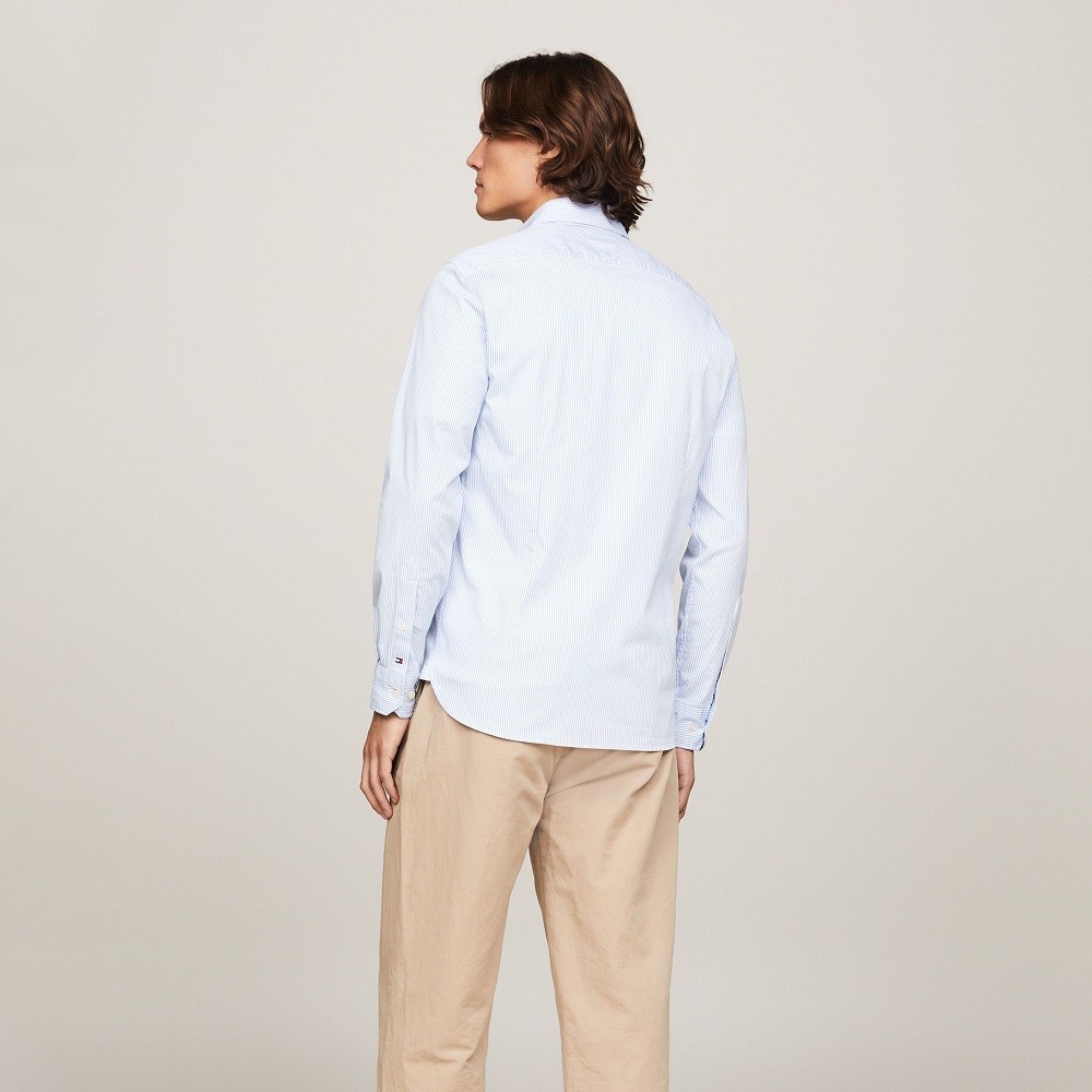 TOMMY HILFIGER</br>Ανδρικό Πουκάμισο Σιέλ Slim MW0MW34635-C14 Tommy Hilfiger TOMMY HILFIGER</br>Ανδρικό Πουκάμισο Σιέλ Slim MW0MW34635-C14 Tommy Hilfiger