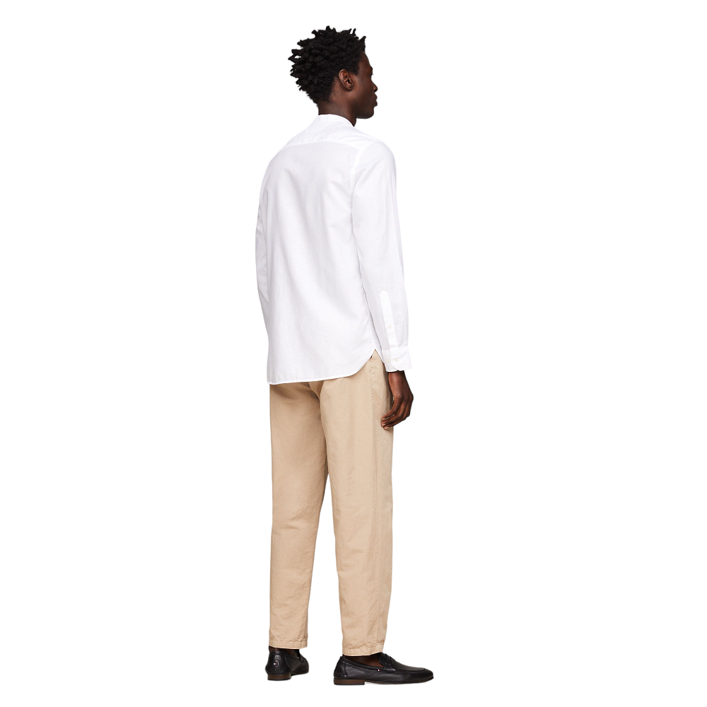 TOMMY HILFIGER</br>Ανδρικό Πουκάμισο Λευκό Regular MW0MW34641-YCF Tommy Hilfiger