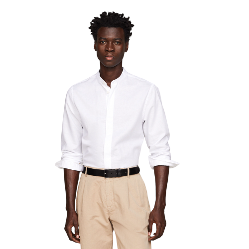 Ανδρικό Πουκάμισο Λευκό Regular MW0MW34641-YCF Tommy Hilfiger