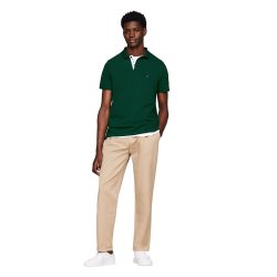 Ανδρικό Polo T-shirt Πράσινο MW0MW34753-MBP Tommy Hilfiger