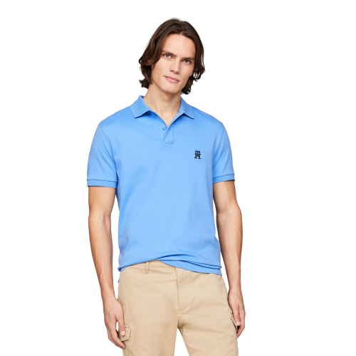 Ανδρικό Polo T-shirt Γαλάζιο MW0MW34783-C30 Tommy Hilfiger