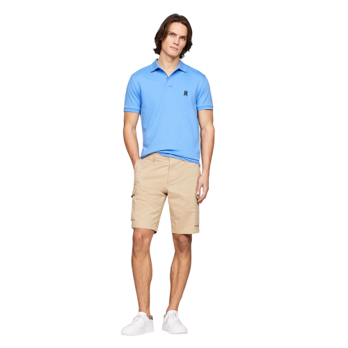 Ανδρικό Polo T-shirt Γαλάζιο MW0MW34783-C30 Tommy Hilfiger