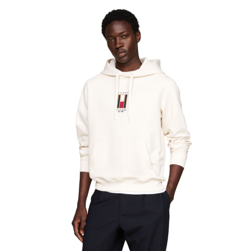 Ανδρικό Φούτερ Hoody Εκρού MW0MW35525-Z00 Tommy Hilfiger