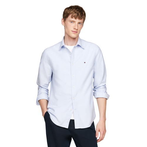 Ανδρικό Πουκάμισο Oxford Σιέλ Regular MW0MW35774-C14 Tommy Hilfiger