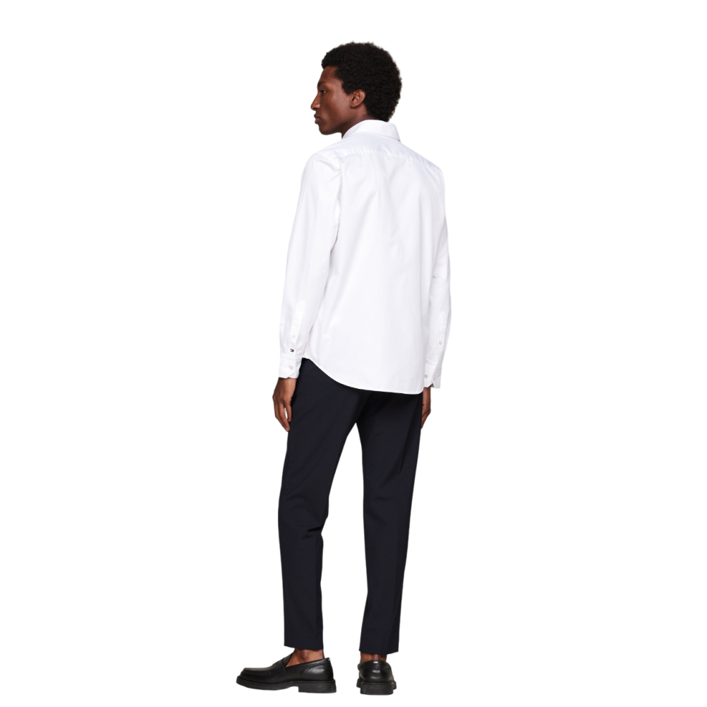 TOMMY HILFIGER</br>Ανδρικό Πουκάμισο Λευκό Lux Cotton Regular MW0MW35786-YCF Tommy Hilfiger TOMMY HILFIGER</br>Ανδρικό Πουκάμισο Λευκό Lux Cotton Regular MW0MW35786-YCF Tommy Hilfiger