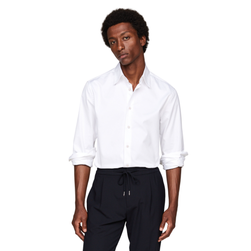 Ανδρικό Πουκάμισο Λευκό Lux Cotton Regular MW0MW35786-YCF Tommy Hilfiger