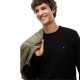 TOMMY HILFIGER</br>Tommy Hilfiger Essential Structure Crewneck Cotton Regular Sweater MW0MW36347-BDS Ανδρικό Πουλόβερ Μαύρο TOMMY HILFIGER</br>Tommy Hilfiger Essential Structure Crewneck Cotton Regular Sweater MW0MW36347-BDS Ανδρικό Πουλόβερ Μαύρο